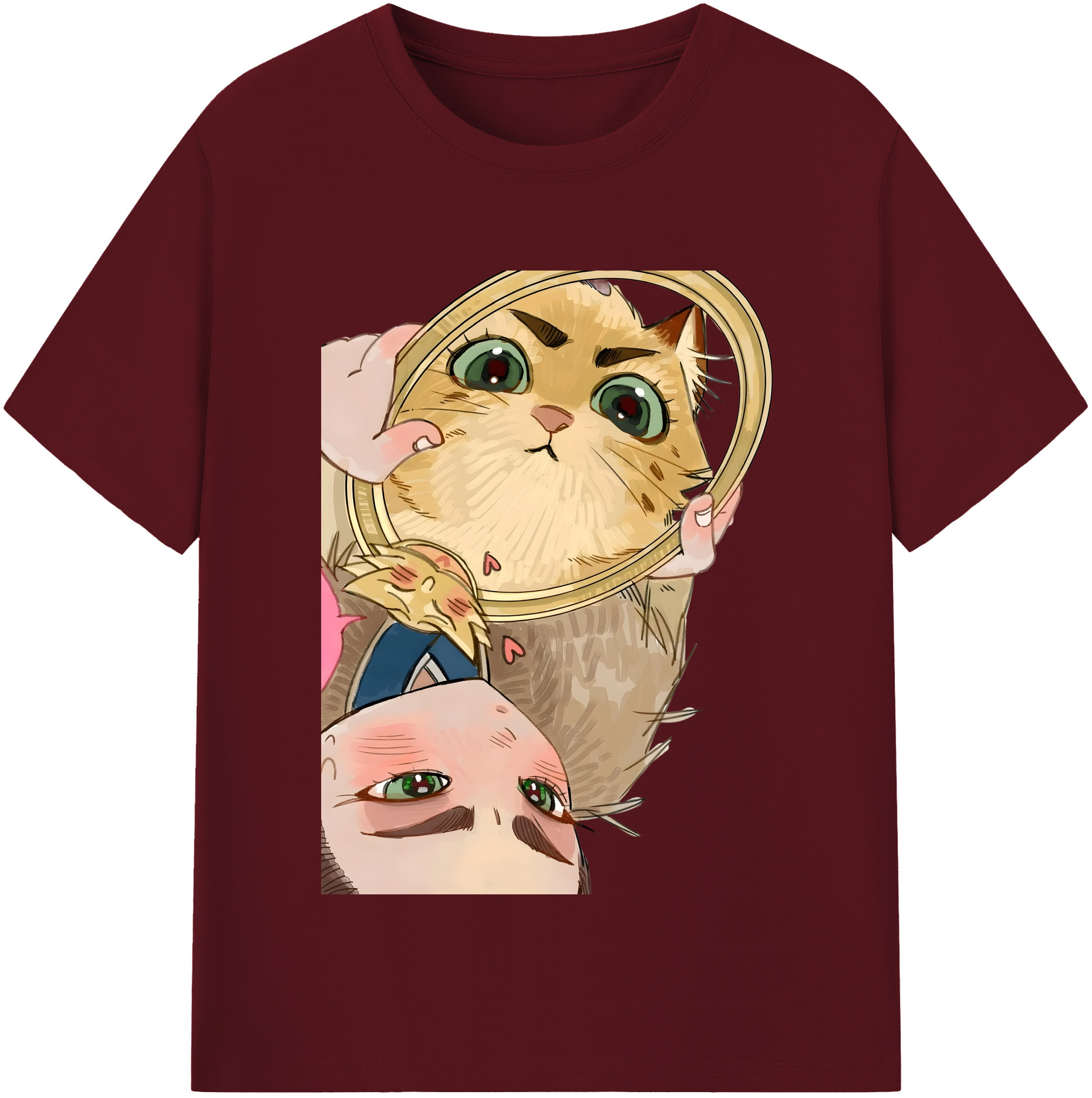 （画像用） Ne Zha 2 ナタ 魔童の大暴れ 綿100％半袖Tシャツ（フロントプリント）